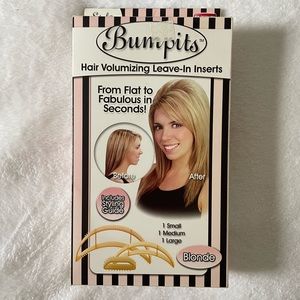Blonde bumpit.